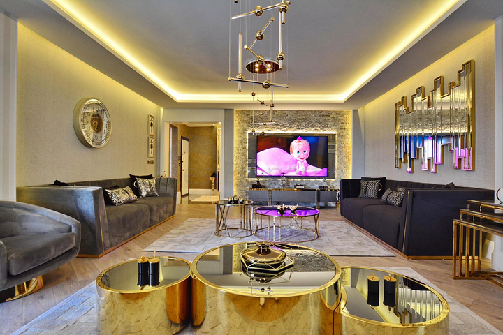 شقة 3+1 في حي باخشيلي إيفليري السكني-أنطاليا 