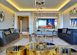 شقة 3+1 في حي باخشيلي إيفليري السكني-أنطاليا 