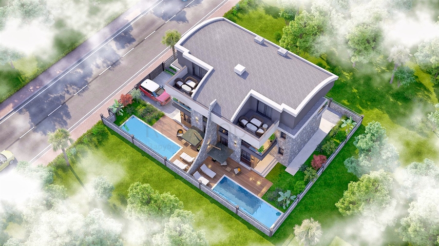 فيلا 4 + 1 في منطقة بيليك أنطاليا 