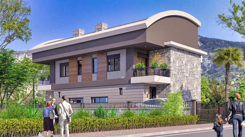 فيلا 4 + 1 في منطقة بيليك أنطاليا 