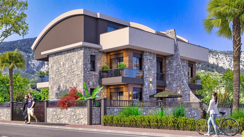 فيلا 4 + 1 في منطقة بيليك أنطاليا 