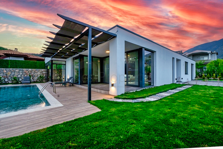 فيلا 3+1 في فتحية-منطقة أنطاليا 