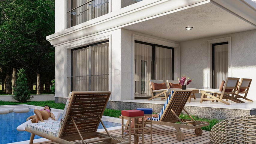 فلل 6 + 1 في فتحية - منطقة أنطاليا 