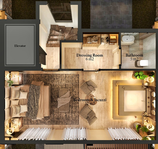 فيلا 3+1 في فتحية-منطقة أنطاليا 