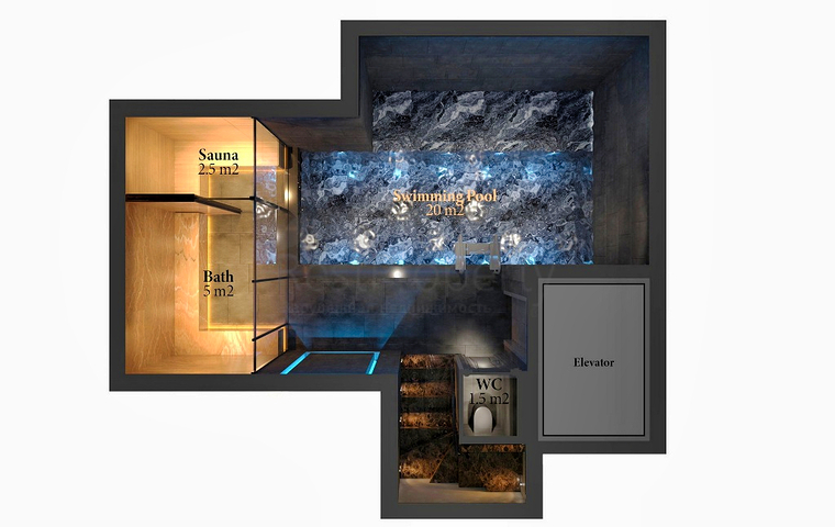 فيلا 3+1 في فتحية-منطقة أنطاليا 