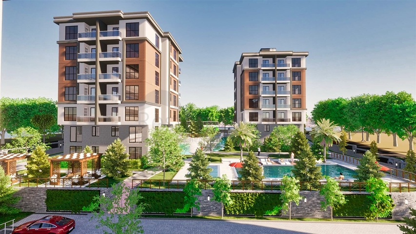 شقة 1+1 في كيبيز-منطقة أنطاليا 