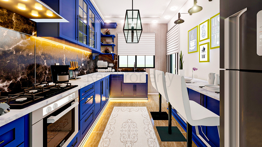 شقة 1+1 في كيبيز-منطقة أنطاليا 