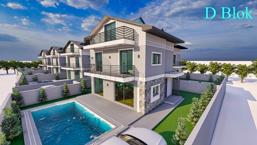 فلل 4 + 1 في فتحية - منطقة أنطاليا 