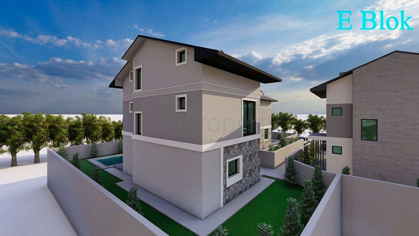 فلل 4 + 1 في فتحية - منطقة أنطاليا 