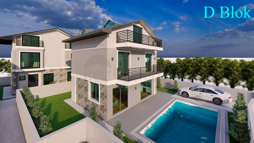 فلل 4 + 1 في فتحية - منطقة أنطاليا 