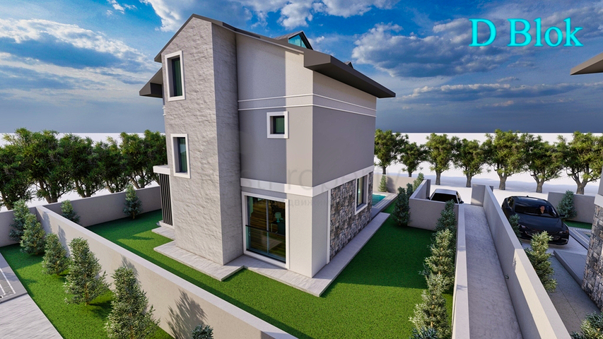 فلل 4 + 1 في فتحية - منطقة أنطاليا 