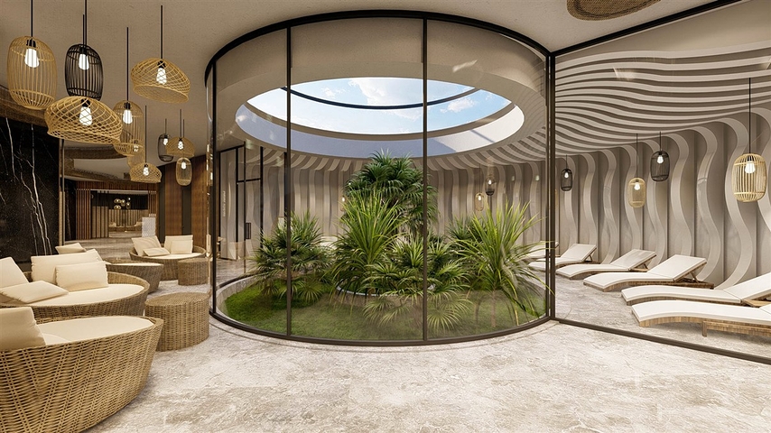 شقق 1+1 في مجمع فاخر في منطقة ألتينتاس-أنطاليا 