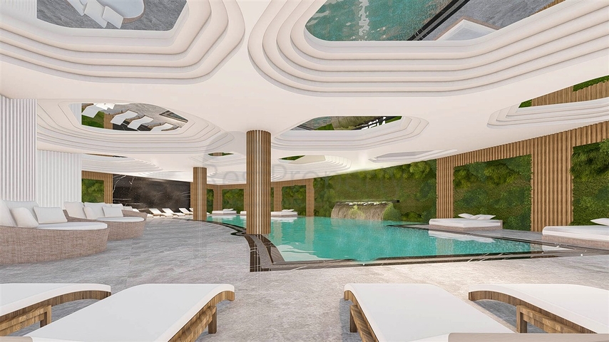 شقق 1+1 في مجمع فاخر في منطقة ألتينتاس-أنطاليا 