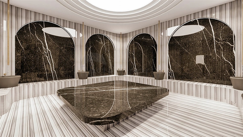 شقق 1+1 في مجمع فاخر في منطقة ألتينتاس-أنطاليا 