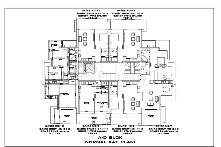 شقق وبنتهاوس ضمن مجمع سكني حديث في اوبا / الانيا 