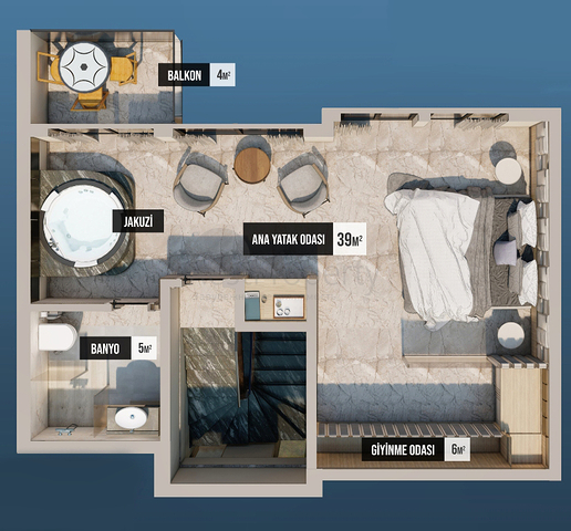 فيلا 3+1 في فتحية-منطقة أنطاليا 