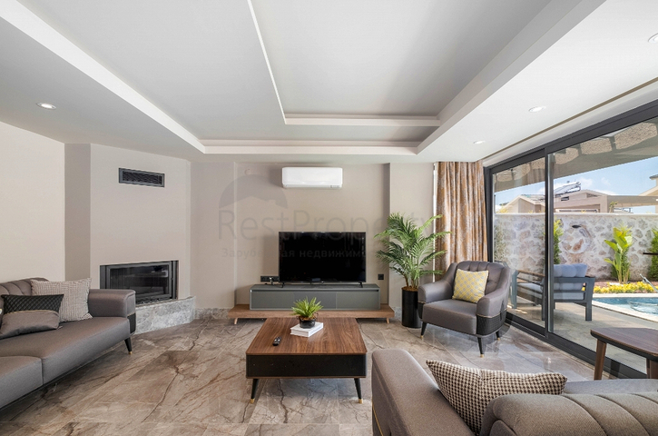 فيلا 3+1 في فتحية-منطقة أنطاليا 