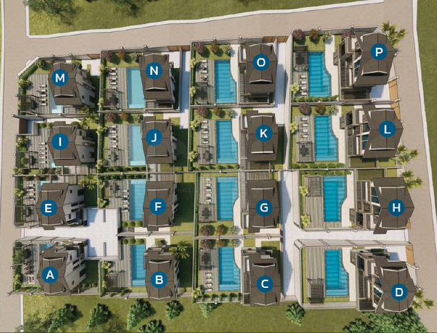 فيلا 3+1 في فتحية-منطقة أنطاليا 