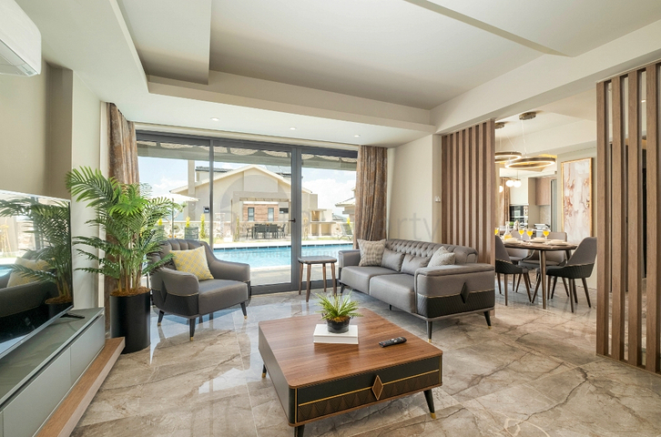 فيلا 3+1 في فتحية-منطقة أنطاليا 