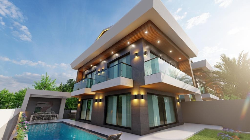 فيلا 4+1 في فتحية-منطقة أنطاليا 