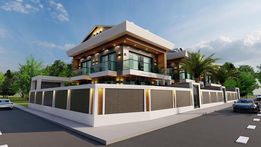 فيلا 4+1 في فتحية-منطقة أنطاليا 