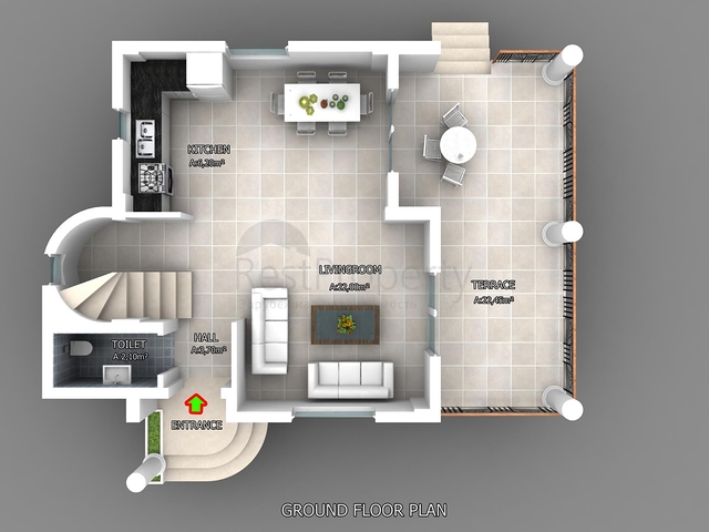 فيلا 4+1 في فتحية-منطقة أنطاليا 