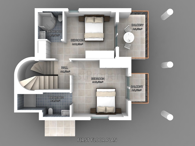 فيلا 4+1 في فتحية-منطقة أنطاليا 
