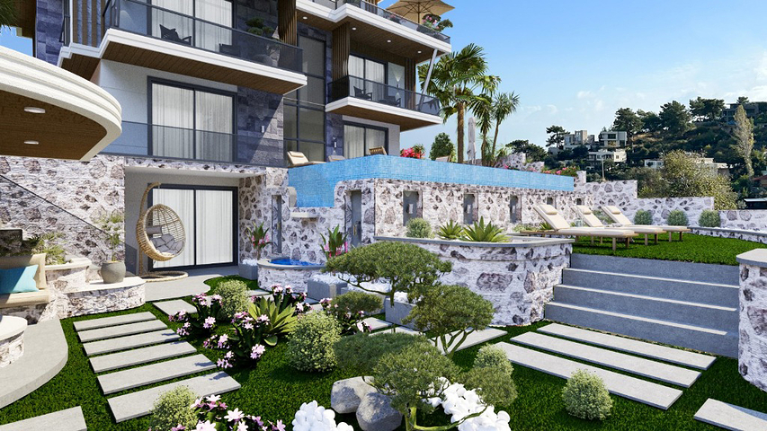 فيلا 6+1 في فتحية-منطقة أنطاليا 