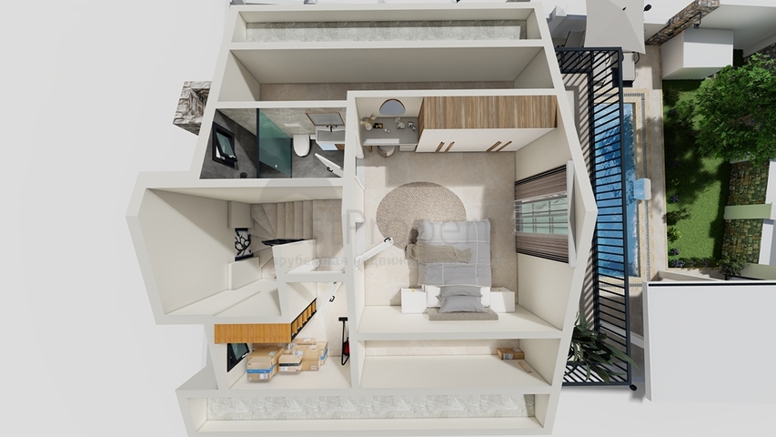 فيلا 4+1 في فتحية-منطقة أنطاليا 