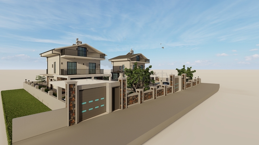 فيلا 4+1 في فتحية-منطقة أنطاليا 