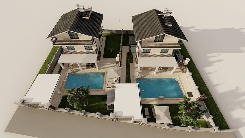 فيلا 4+1 في فتحية-منطقة أنطاليا 