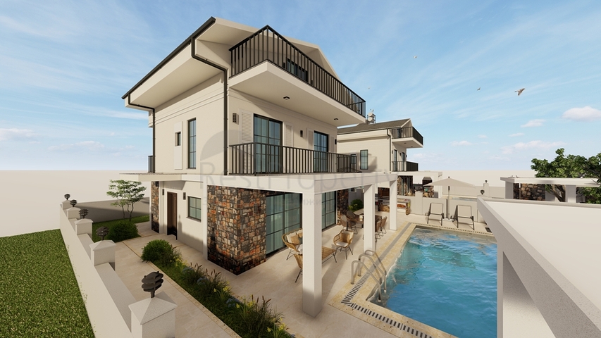 فيلا 4+1 في فتحية-منطقة أنطاليا 