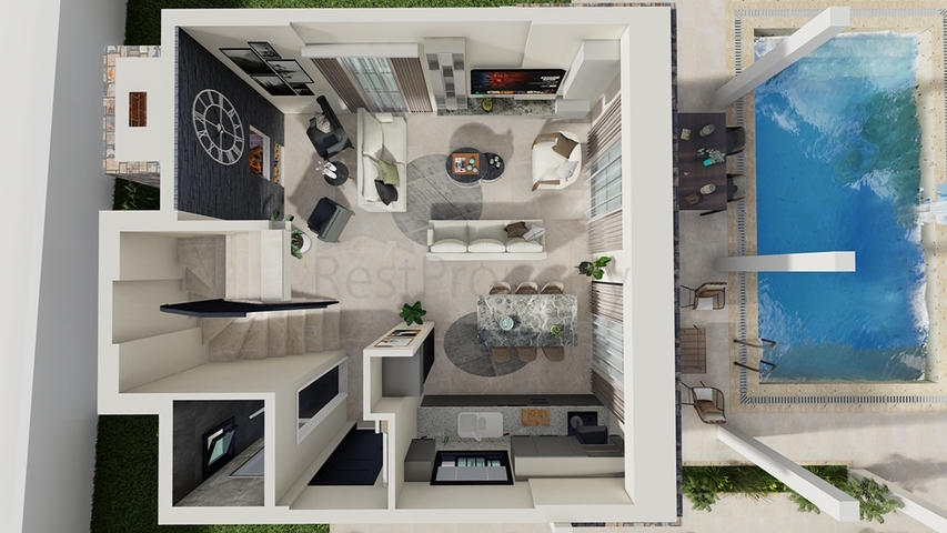 فيلا 4+1 في فتحية-منطقة أنطاليا 