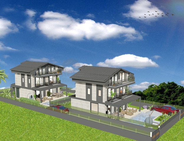 فيلا 4+1 في فتحية-منطقة أنطاليا 