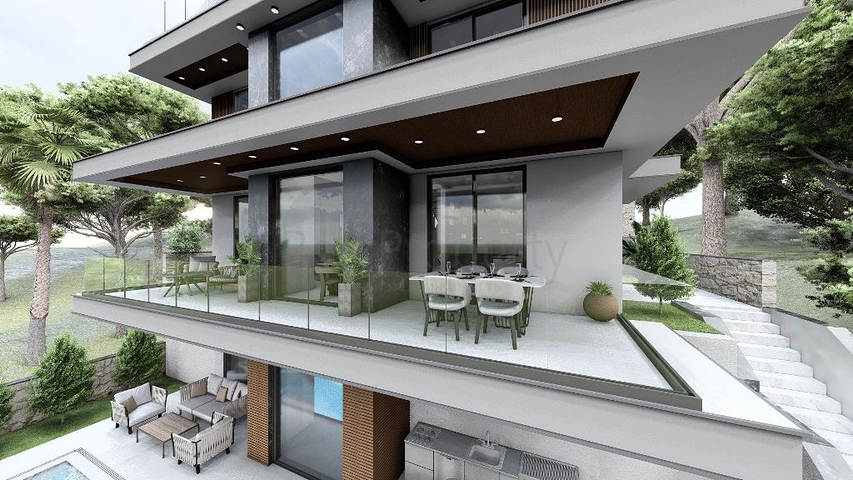 فيلا 4+1 في فتحية-منطقة أنطاليا 