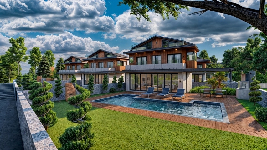 فيلا 4+1 في فتحية-منطقة أنطاليا 