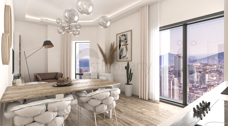 مجمع سكني على أعلى تل في اسطنبول ، يطل على جزر الأمراء