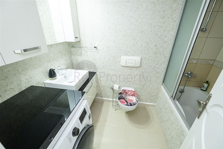 شقة 2 + 1 تطل على البحر الأبيض المتوسط ​​في أنطاليا