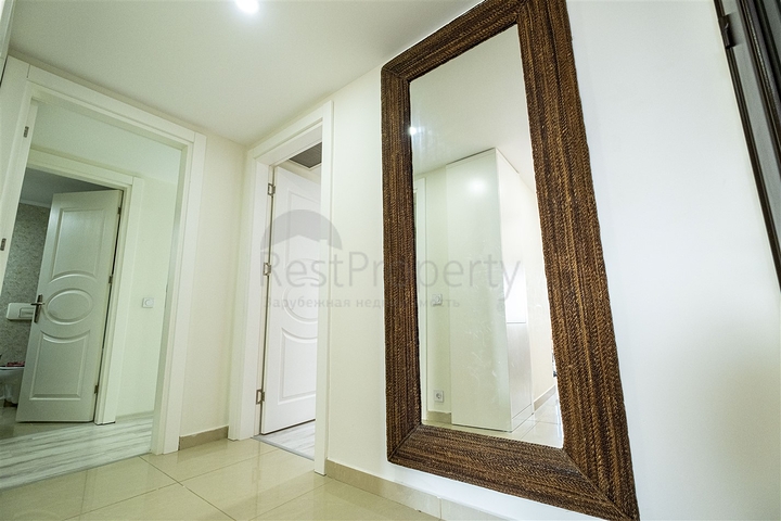 شقة 2 + 1 تطل على البحر الأبيض المتوسط ​​في أنطاليا