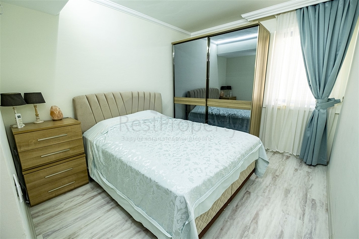 شقة 2 + 1 تطل على البحر الأبيض المتوسط ​​في أنطاليا