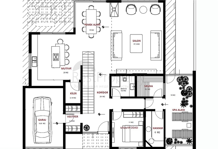 فيلا حديثة مريحة 6 + 1 في أنطاليا دوشيمالتي
