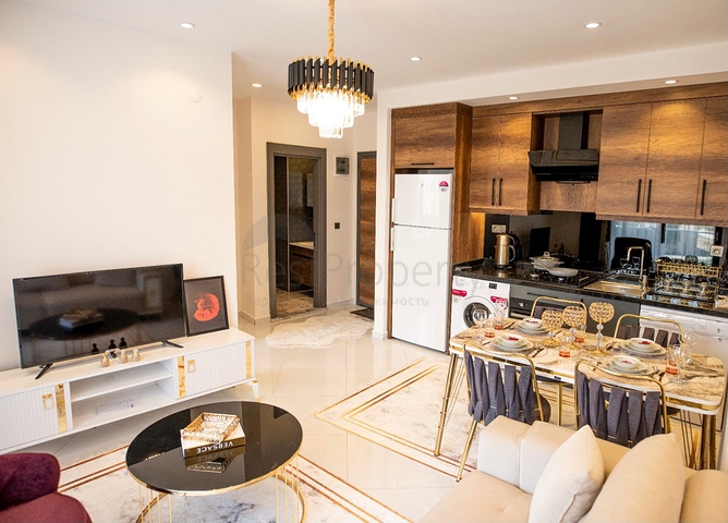 ضمن مجمع حديث يضم كافة الخدمات -شقة 1+1 - في مهموتلار / الانيا 