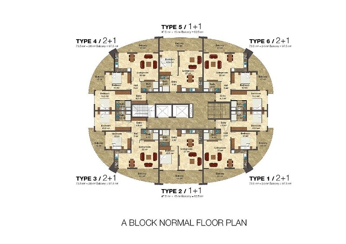 مجمع سكني حديث في منطقة أفسلار من مدينة ألانيا
