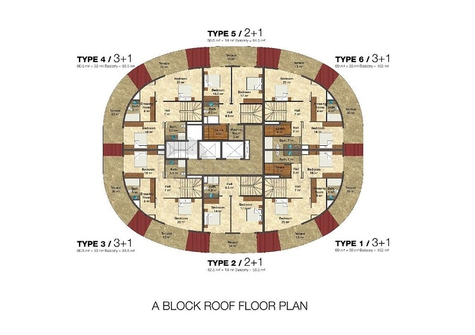 مجمع سكني حديث في منطقة أفسلار من مدينة ألانيا