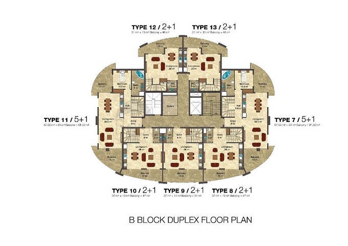 مجمع سكني حديث في منطقة أفسلار من مدينة ألانيا