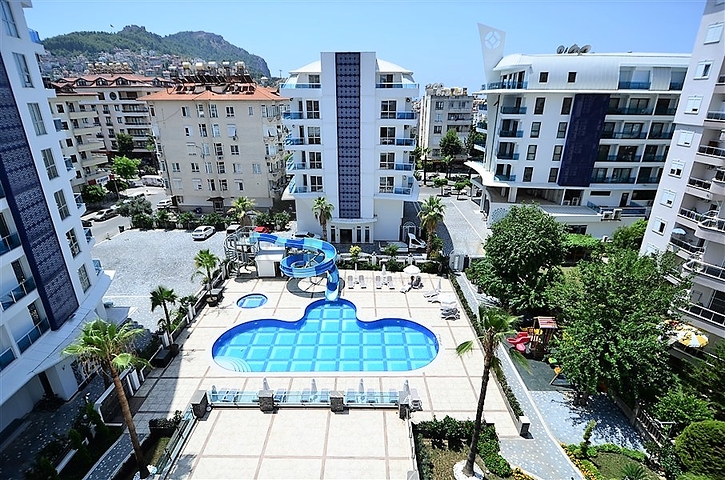 شقة مع مطبخ منفصل في مجمع النخبة في وسط ألانيا