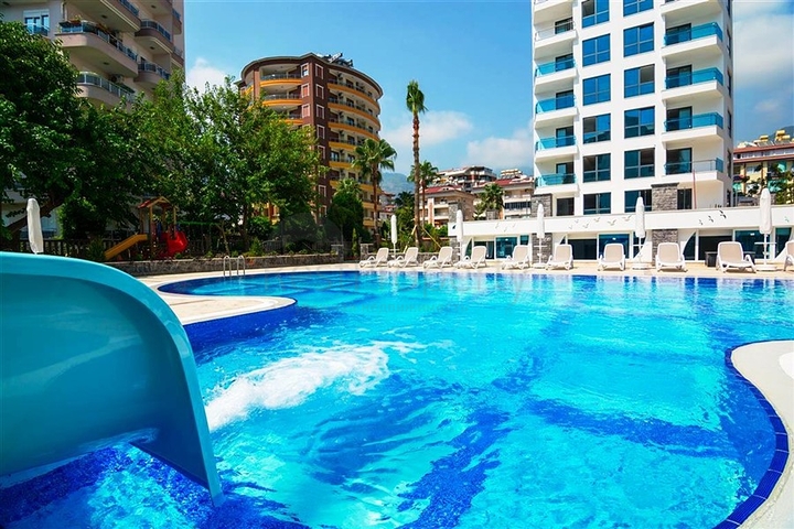 شقة مع مطبخ منفصل في مجمع النخبة في وسط ألانيا