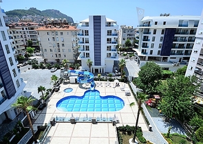 شقة مع مطبخ منفصل في مجمع النخبة في وسط ألانيا