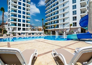 شقة مع مطبخ منفصل في مجمع النخبة في وسط ألانيا