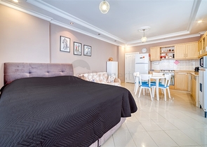 شقة مريحة 1 + 1 مع شرفة كبيرة